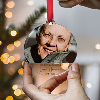 In Loving Memory Photo Ornament Memorial Keepsake, 6 of 8