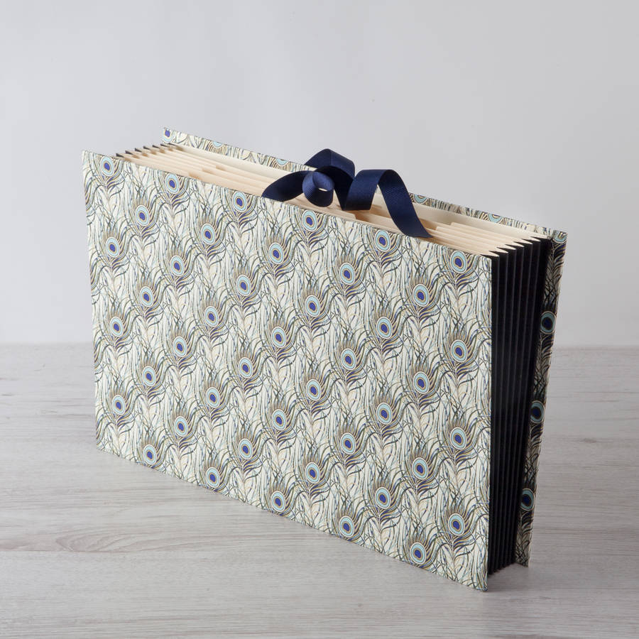 decorative a4 concertina file by harris & jones