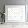 Personalised Ornate Wedding Guest Book Print, thumbnail 1 of 5