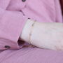 Silver Ball Charm Slim Gold Plated Thread Bracelet, thumbnail 1 of 3