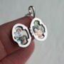 Sterling Silver Tiny Oval Locket Necklace, thumbnail 2 of 10