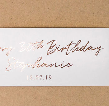 Personalised 30th Birthday Gift Boxed Card, 2 of 9