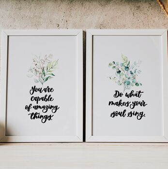 Do What Makes Your Soul Sing Inspirational Print, 7 of 8