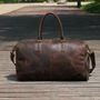 Genuine Leather Gym Bag With Shoes Strorage, thumbnail 1 of 12