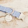 The Chichester Blue And White Striped Dog Collar, thumbnail 2 of 7
