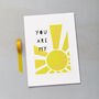 'You Are My Sunshine' Love Art Print A3, thumbnail 2 of 2
