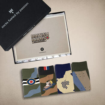 Wwii British Icons Pack Of Gift Socks, 2 of 11