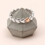 Sterling Silver And Rose Gold Plated Heart Ring, thumbnail 1 of 4