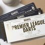 Personalised Premier League Darts Birthday Gift Voucher, thumbnail 2 of 9