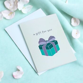 Gift For You Greeting Card – Present Box Design, 2 of 2