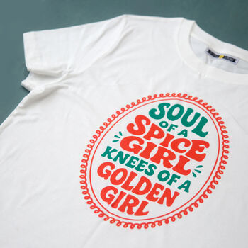 'Soul Of A Spice Girl' Ladies T Shirt, 3 of 4