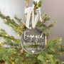 Personalised Engagement Christmas Tree Decoration, thumbnail 1 of 8