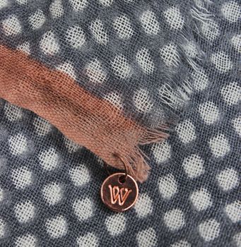 Personalised Mulberry To Grey Blanket Scarf, 5 of 5