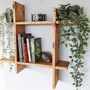 Wooden Wall Mounted Plant, Book Shelf, thumbnail 2 of 4