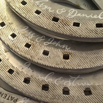 Personalised Mother Of Pearl Lucky Wedding Horseshoe, 7 of 12