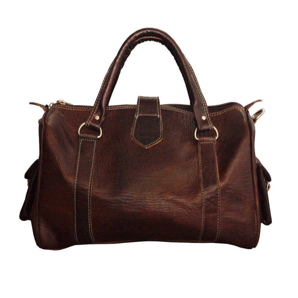 Mini Leather Bowling Bag By all things Brighton beautiful