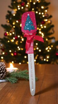 Personalised Christmas Silicone Spatula Festive Baking, 2 of 8