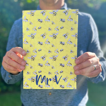 Personalised Thank You Teacher Bee Design Notebook, 2 of 6