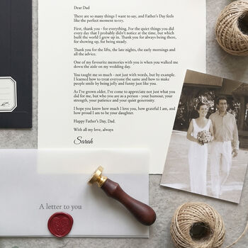 A Letter To My Dad Personalised Keepsake, 5 of 11