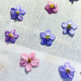 Heart Necklace With Forgetmenot And Pink Flowers, thumbnail 8 of 9