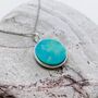 Turquoise December Birthstone Necklace Silver, thumbnail 4 of 7