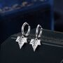 Sterling Silver Ivy Leaf Hoops Earrings, thumbnail 1 of 11