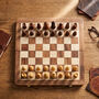 Personalised Engraved 10' Chess Board Travel Game, thumbnail 1 of 5