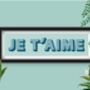 Framed Je T'aime Typography Print, thumbnail 4 of 6