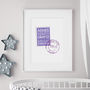 New Baby Gift Personalised Birth Details Print, thumbnail 3 of 6