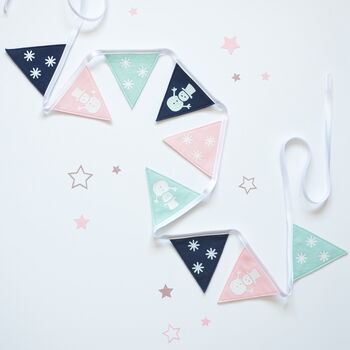 Christmas Pastel Snowman Bunting, 2 of 6