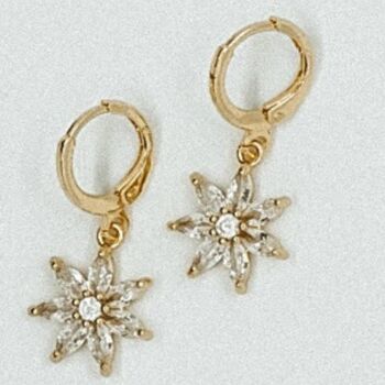 Petal Flower Charm Earrings, 3 of 5