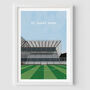 Football Stadium Minimalist Art Print Gift Request Any Stadium, thumbnail 8 of 12