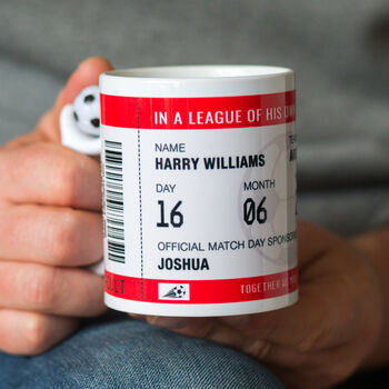 Personalised Football Mug For Dad, 5 of 10