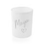 Personalised Love Heart Glass Candle Holder, thumbnail 7 of 8