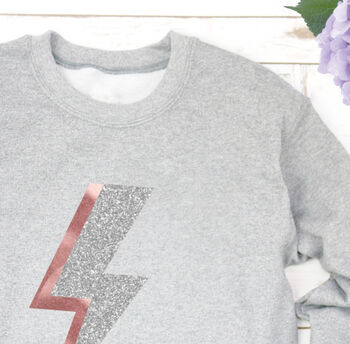 Ladies Lightning Bolt Sweatshirt, 2 of 6