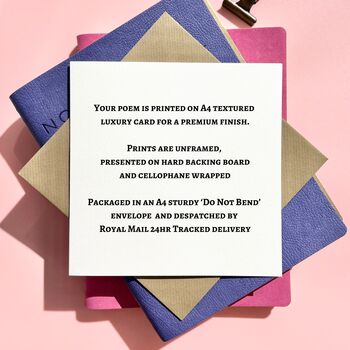 Fathers Day Dad Poem Print, Unframed, 4 of 6