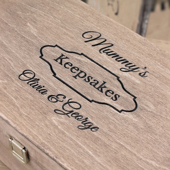 Mummy's Personalised Wooden Keepsake Box, 4 of 4