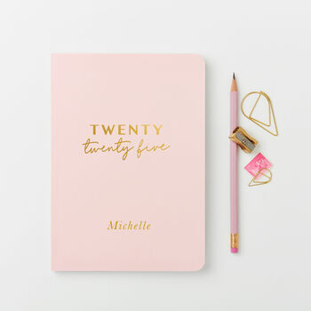 Personalised Twenty Twenty Five 2025 Weekly Diary, 2 of 9