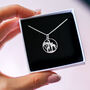 Giraffes Family Necklace In Sterling Silver, Father And Daughter Necklace Gift, Mother Daughter Necklace, Family Love Jewellery, thumbnail 1 of 9