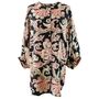 'Daphne' Black, Rose And Gold Floral Baroque Button Down Shirt, thumbnail 5 of 5
