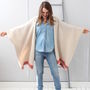 Oatmeal Knitted Lambswool Blanket Cardigan, thumbnail 5 of 9