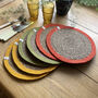 Respiin Set Of Six Seagrass And Jute Tablemats Brights, thumbnail 1 of 11