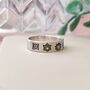 Seven Chakras Silver Band Ring Can Be Personalised, thumbnail 6 of 7