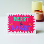 Merry And Bright Hand Lettered Christmas Card, thumbnail 4 of 5