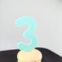 Number Cake Topper In Acrylic For Birthday Anniversary, thumbnail 5 of 6