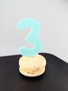 Number Cake Topper In Acrylic For Birthday Anniversary, 5 of 6