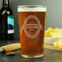Custom Beer Label Style Pint Glass, thumbnail 2 of 7