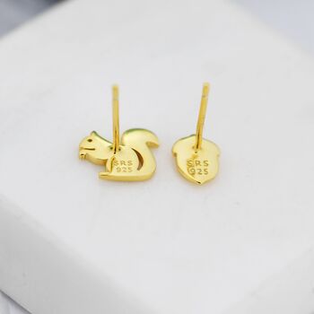 Mismatched Squirrel And Acorn Stud Earrings, 12 of 12