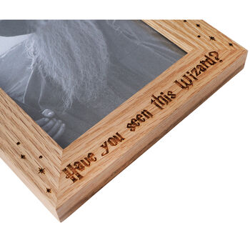 5x7 Oak Photo Frame 'Have You Seen This Wizard?', 2 of 3