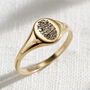 Personalised Engraved Fingerprint Signet Ring, thumbnail 1 of 6